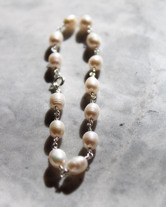 Wrapped Pearl Bracelet