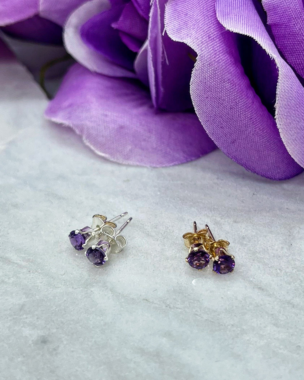 Amethyst Studs