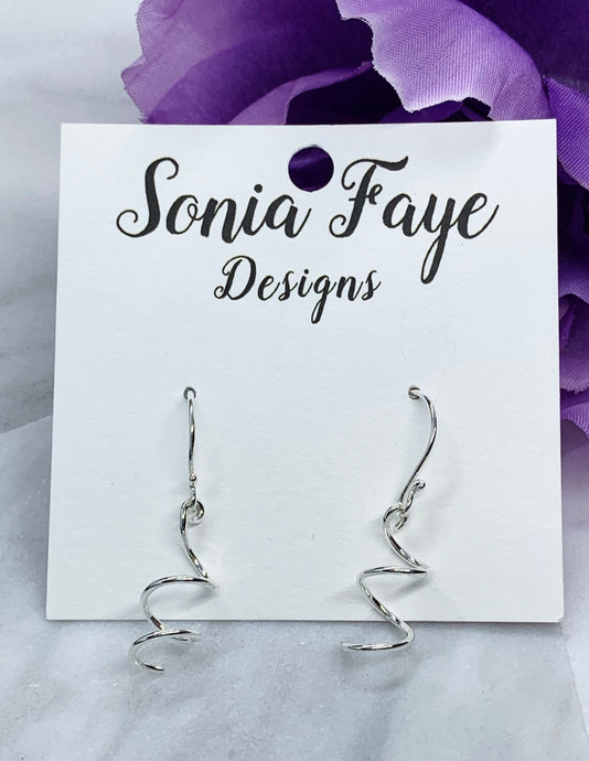 Wire Swirl Earrings